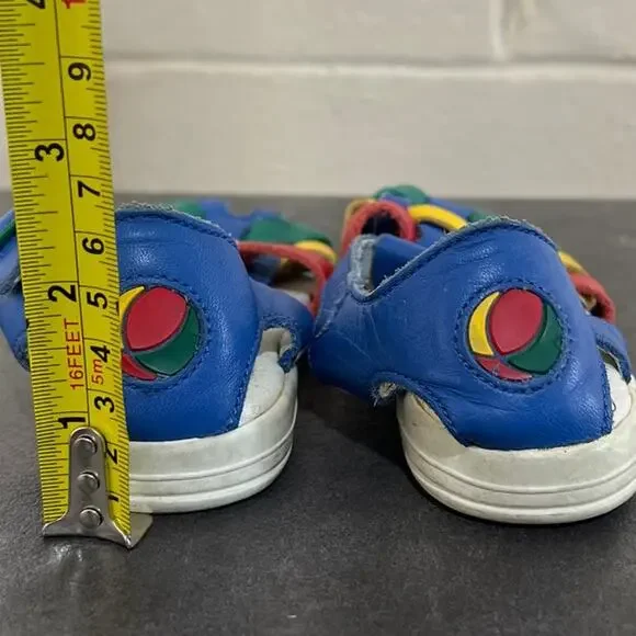 Vintage Munchkin Colorblock Multicolor Sandals Size 8 Women's - Picture 4 of 6